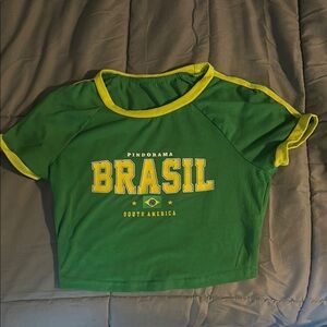 Green and Yellow Kids Brasil T-Shirt